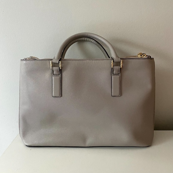 Tory Burch Robinson Double Zip Tote, Gray - Picture 2 of 8
